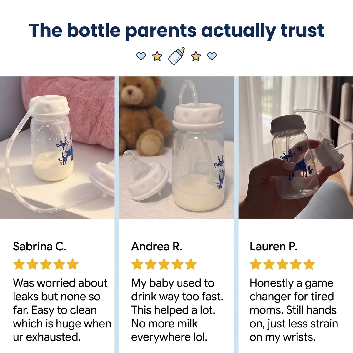 Hands-Free Baby Bottle