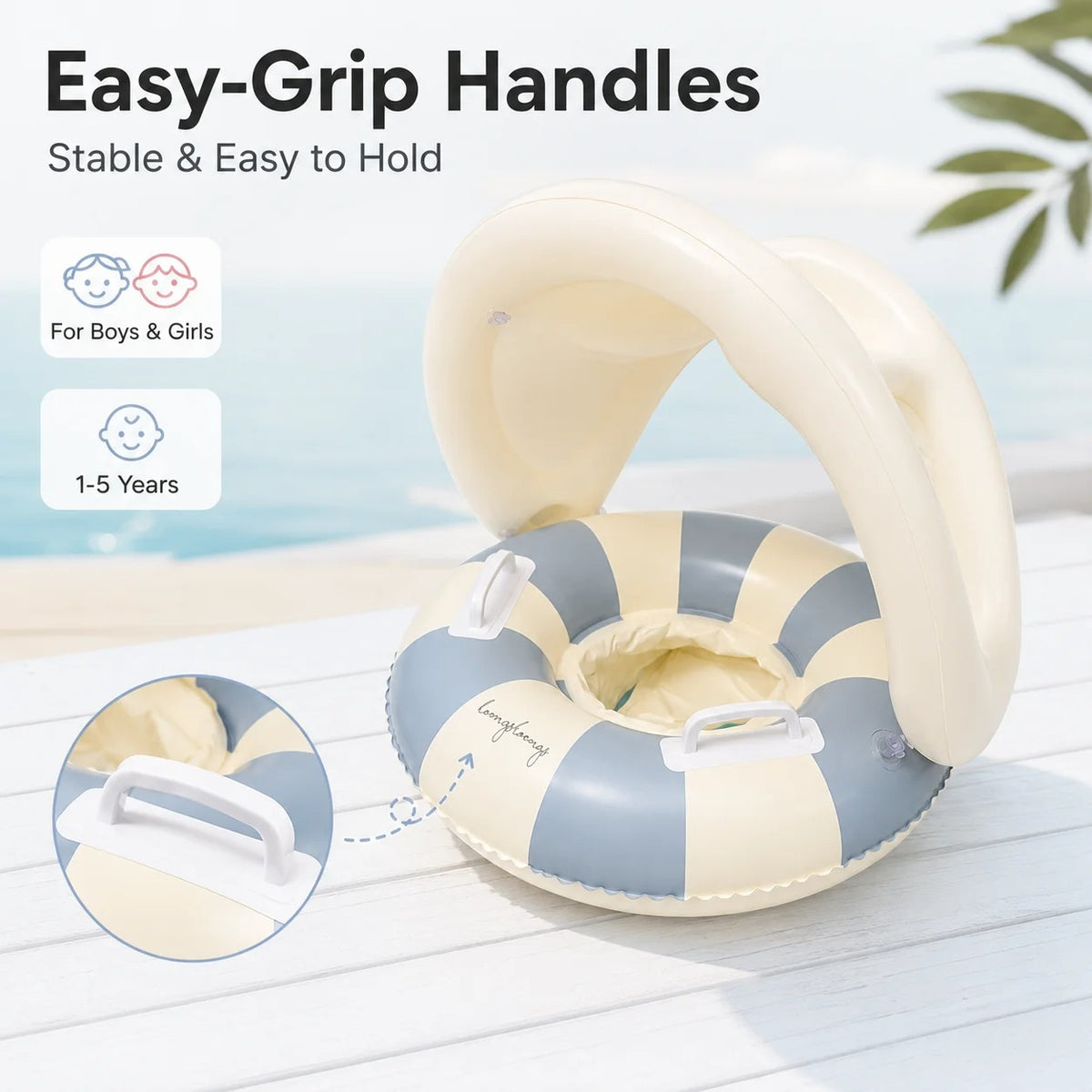 Baby Pool Float With Sunshade